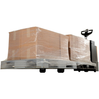 Fully Powered Electric Pallet Truck With  Stand-On Platform, 4500 lbs. Cap., 96" L x 30" W Les Distributions ICE