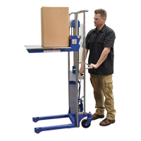 Hefti-Lift Load Stacker, Foot Pump Operated, 880 lbs. Capacity, 59" Max Lift Les Distributions ICE