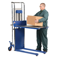 Hefti-Lift Load Stacker, Foot Pump Operated, 300 lbs. Capacity, 59" Max Lift Les Distributions ICE