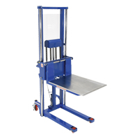 Hefti-Lift Load Stacker, Foot Pump Operated, 1500 lbs. Capacity, 63" Max Lift Les Distributions ICE