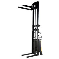 Fork Lift Stacker, Electric Operated, 2000 lbs. Capacity, 118" Max Lift Les Distributions ICE