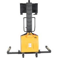 Narrow Mast Powered Lift Stacker, Electric Operated, 1500 lbs. Capacity, 63" Max Lift Les Distributions ICE