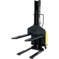 Narrow Mast Powered Lift Stacker, Electric Operated, 1500 lbs. Capacity, 63" Max Lift Les Distributions ICE
