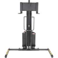 Narrow Mast Powered Lift Stacker, Electric Operated, 1000 lbs. Capacity, 63" Max Lift Les Distributions ICE