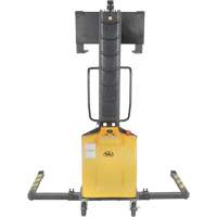 Narrow Mast Powered Lift Stacker, Electric Operated, 1000 lbs. Capacity, 63" Max Lift Les Distributions ICE