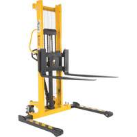 Manual Hydraulic Stacker, Hand Pump Operated, 2000 lbs. Capacity, 63" Max Lift Les Distributions ICE
