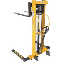 Manual Hydraulic Stacker, Hand Pump Operated, 2000 lbs. Capacity, 63" Max Lift Les Distributions ICE