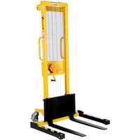 Manual Stacker, Hand Winch Operated, 770 lbs. Capacity, 60" Max Lift Les Distributions ICE