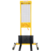 Manual Stacker, Hand Winch Operated, 770 lbs. Capacity, 60" Max Lift Les Distributions ICE