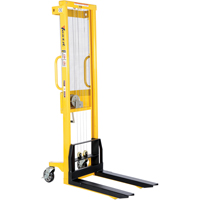 Manual Stacker, Hand Winch Operated, 770 lbs. Capacity, 60" Max Lift Les Distributions ICE