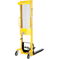 Manual Stacker, Hand Winch Operated, 770 lbs. Capacity, 60" Max Lift Les Distributions ICE