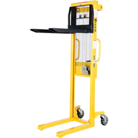 Manual Stacker, Hand Winch Operated, 770 lbs. Capacity, 60" Max Lift Les Distributions ICE