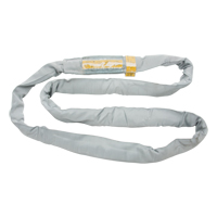 Polyester Round Sling, Grey, 4" W x 6' L, 32000 lbs. Vertical Load Les Distributions ICE