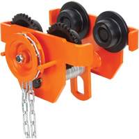 Adjustable Trolley with Safety Plates, 10000 lbs. (5 tons) Capacity, 4-14/16" - 6-7/8" Les Distributions ICE