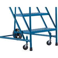 CSA-Certified Rolling Step Ladder, 5 Steps, 22" Step Width, 46" Platform Height, Steel Les Distributions ICE