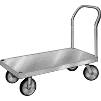 Diable en aluminium, 24" la x 36" lo, 2000 lb cap, Roues Caoutchouc Les Distributions ICE