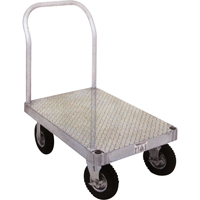 Diable en aluminium, 24" la x 36" lo, 2000 lb cap, Roues Caoutchouc Les Distributions ICE