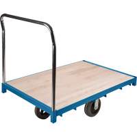 Heavy-Duty Platform Truck, 48" L x 24" W, 2000 lbs. Capacity, Rubber Casters Les Distributions ICE