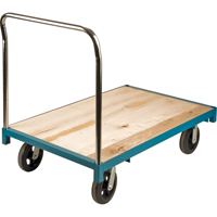 Heavy-Duty Platform Truck, 48" L x 30" W, 2000 lbs. Capacity, Rubber Casters Les Distributions ICE