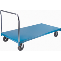 Heavy-Duty Platform Truck, 72" L x 36" W, 2000 lbs. Capacity, Rubber Casters Les Distributions ICE