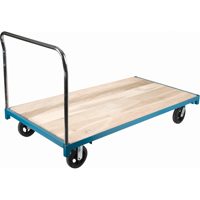 Heavy-Duty Platform Truck, 96" L x 48" W, 2000 lbs. Capacity, Rubber Casters Les Distributions ICE