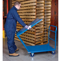 Shelf & Platform Truck, Steel, 24" W x 36" D x 40" H, 1300 lbs. Platform Capacity Les Distributions ICE