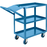 Order Picking Carts, 36" H x 18" W x 46" D, 3 Shelves, 1200 lbs. Capacity Les Distributions ICE