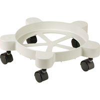 Lil'Dolly Pail Dollies, Plastic, 75 lbs. Capacity, 11" Diameter, Plastic Casters Les Distributions ICE