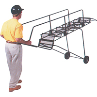 &eacute;chelles mobiles Fold-N-Store, 6 marches, Perfor&eacute;, Hauteur 60" Les Distributions ICE