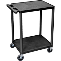 Utility Cart, 2 Tiers, 18" x 33" x 24", 400 lbs. Capacity Les Distributions ICE