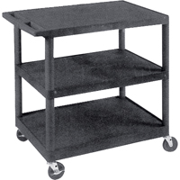 Utility Cart, 3 Tiers, 18" x 34" x 24", 400 lbs. Capacity Les Distributions ICE