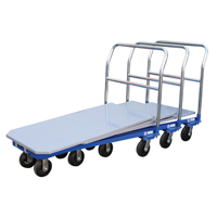 Chariot &agrave; plateforme, 48" lo x 24" la x Capacit&eacute; 1500 lb, Roues en Caoutchouc moul&eacute; Les Distributions ICE
