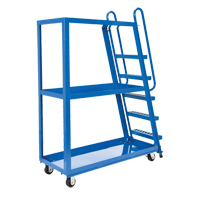 Stock Picking Cart, Steel, 21-7/8" W x 56-1/8" D, 3 Shelves, 1000 lbs. Capacity Les Distributions ICE