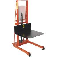 Gerbeur hydraulique &agrave; plateforme, M&eacute;canisme Pompe au pied, Capacit&eacute; de 1000 lb, Levage max de 60" Les Distributions ICE