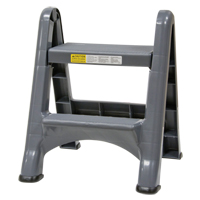 Escabeau repliable, 2 marches, 19-1/2" x 20-1/2" x Hauteur 22-3/4" Les Distributions ICE