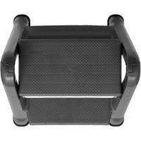 Escabeau repliable, 2 marches, 19-1/2" x 20-1/2" x Hauteur 22-3/4" Les Distributions ICE