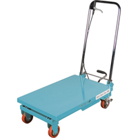 Heavy-Duty Hydraulic Scissor Lift Table, 27-1/2" L x 17-3/4" W, Steel, 330 lbs. Capacity Les Distributions ICE