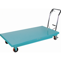 Heavy-Duty Hydraulic Scissor Lift Table, 63" L x 31-7/8" W, Steel, 1100 lbs. Capacity Les Distributions ICE