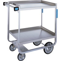 Heavy-Duty U Frame Carts, 2 Tiers, 19-3/8" W x 34-1/2" H x 32-5/8" D, 700 lbs. Capacity Les Distributions ICE