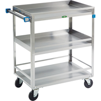 Guard Rail Carts, 3 Tiers, 19" W x 34-3/4" H x 31" D, 500 lbs. Capacity Les Distributions ICE