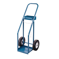 Gas Cylinder Carts, Semi-Pneumatic Wheels, 12" W x 10" L Base, 400 lbs. Les Distributions ICE
