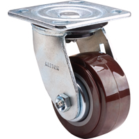 Roulette, Pivotant, 4" (101,6 mm), Polyur&eacute;thane,  Les Distributions ICE