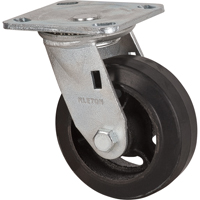 Mold-on Caster, Swivel, 5" (127 mm), Rubber, 440 lbs. (199 kg.) Les Distributions ICE