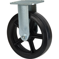 Roulette moul&eacute;, Fixe, 8" (203,2 mm), Caoutchouc, 660 lb (299 kg) Les Distributions ICE