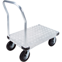 Chariots &agrave; plateforme en aluminium, 24" la x 36" lo, 1400 lb cap, Roues Pneumatique Les Distributions ICE