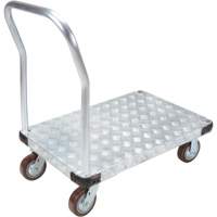 Chariots &agrave; plateforme en aluminium, 24" la x 36" lo, 3400 lb cap, Roues Polyur&eacute;thane Les Distributions ICE