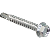 Self Drill Hex Washer, 1" x 10" L, Zinc Plated Les Distributions ICE