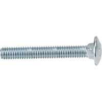Carriage Bolt, Standard, 5/16" x 3" L, Zinc Cr+3, Coarse Les Distributions ICE