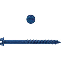 Hex Washer Slot SD Concrete Screws, 3/16" x 1-1/4" L, Zinc Plate Les Distributions ICE