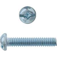 Round Square/Slot HD Machine Screws, #6 x 3" L, Zinc Plated Les Distributions ICE
